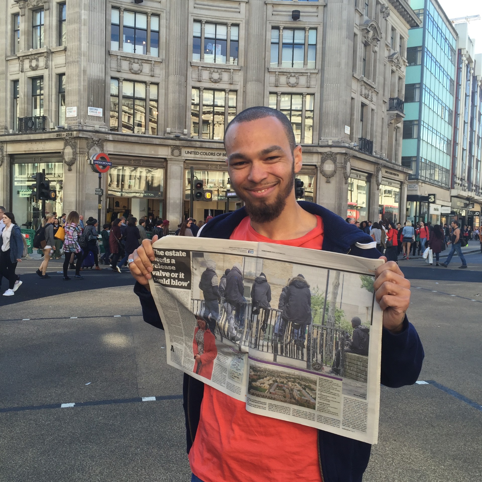 Kiran Mensah and his Evening Standard project