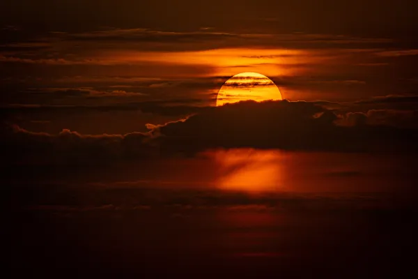 Sunset in the Desert