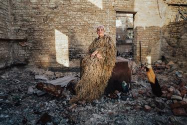 Katerina at the Ruins of Her House in Horenka