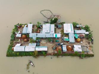 Village in Floodwater