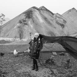 Young Woman Returning to Hometown