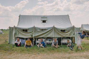 Theologians. Rest after sports events.