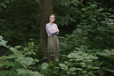 Anastasia. The photo was taken at the summer camp of the Theological Faculty. During the camp, she provided first aid to students.